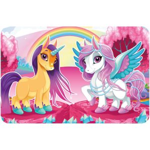 Unikornis and Pegasus tányéralátét 43x28 cm