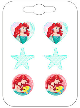 Disney Hercegnők, Ariel Star fülbevaló szett 3 pár