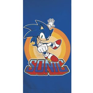 Sonic a sündisznó Power fürdőlepedő, strand törölköző 70x140cm (Fast Dry)