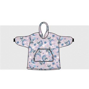 Disney Lilo és Stitch, A csillagkutya Dreamy belebújós plüss polár takaró, poncsó 7-14 év