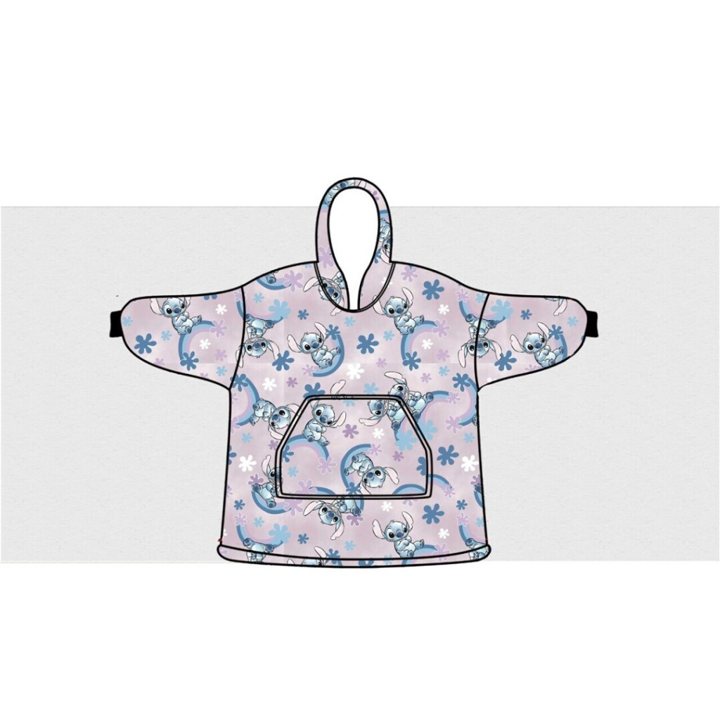 Disney Lilo és Stitch, A csillagkutya Dreamy belebújós plüss polár takaró, poncsó 7-14 év