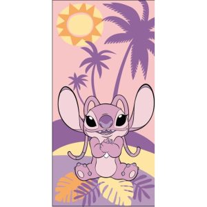 Disney Lilo és Stitch, A csillagkutya Angel Paradise fürdőlepedő, strand törölköző 70x140cm