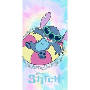 Disney Lilo és Stitch, A csillagkutya Rainbow Waves fürdőlepedő, strand törölköző 70x140cm (