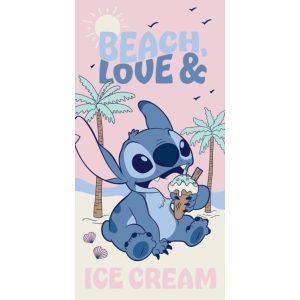 Disney Lilo és Stitch, A csillagkutya Beach Ice Cream fürdőlepedő, strand törölköző 70x140cm