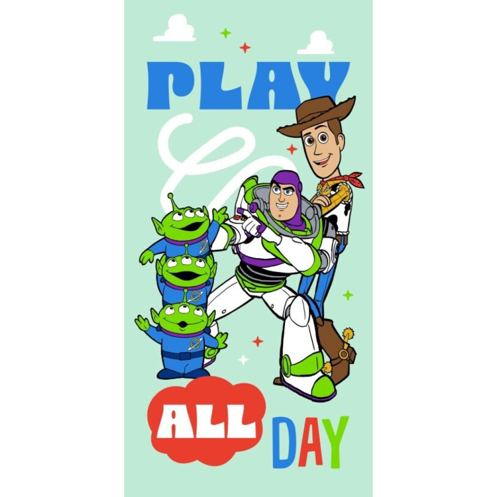 Disney Játékháború All Day fürdőlepedő, strand törölköző 70x140cm (Fast Dry)