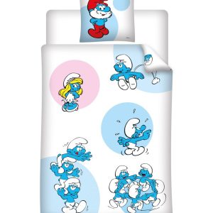 Hupikék törpikék Fun ágyneműhuzat 140×200cm, 63×63 cm
