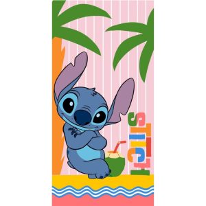 Disney Lilo és Stitch, A csillagkutya Summer Relax fürdőlepedő, strand törölköző 70x140cm (F