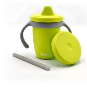 Bblüv Küp szilikon itatópohár - lime
