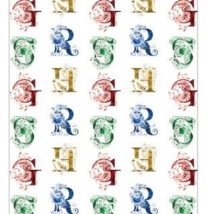 Harry Potter Initials gumis lepedő 90x200 cm
