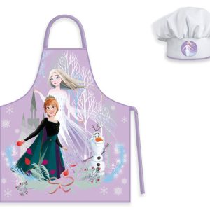 Disney Jégvarázs Purple Autumn gyerek kötény 2 darabos szett