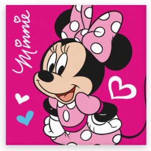 Disney Minnie Love kéztörlő, arctörlő, törölköző 30x30cm