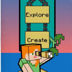 Minecraft Build fürdőlepedő, strand törölköző 70x140cm