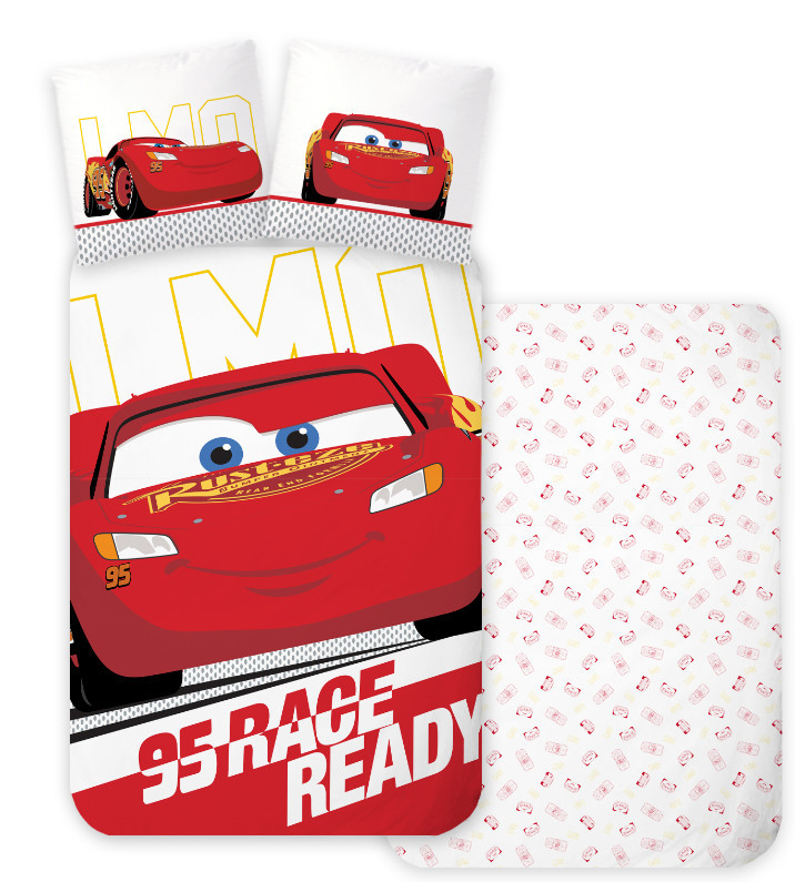 Disney Verdák Ready gyerek, ovis ágyneműhuzat 100×135 cm, 40×60 cm