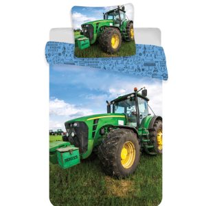 Traktor Green Field ágyneműhuzat 140×200cm, 70×90 cm