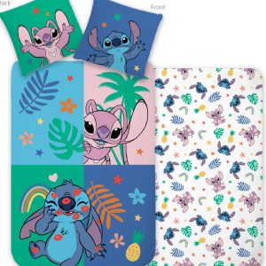 Disney Lilo és Stitch, A csillagkutya Tropical Friend gyerek, ovis ágyneműhuzat 100×135 cm, 40×