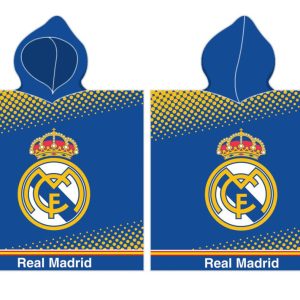 Real Madrid Blue strand törölköző poncsó 55x110 cm