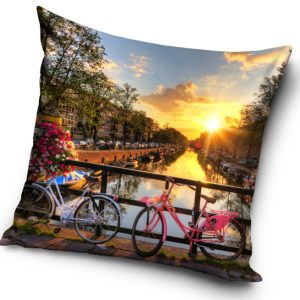 Amsterdam Bicycle párnahuzat 40x40 cm