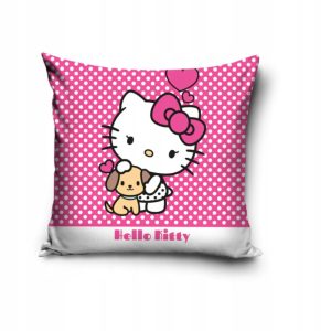 Hello Kitty Puppy párnahuzat 40x40 cm Velúr