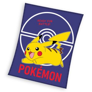Pokémon Ready for Battle Dark flanel polár takaró 110x140cm