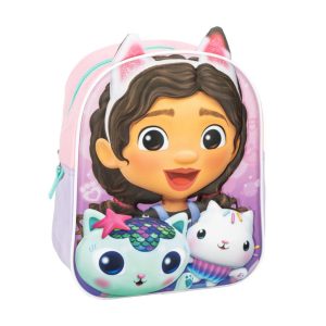 Gabi babaháza Kitty Crew 3D hátizsák, táska 31 cm