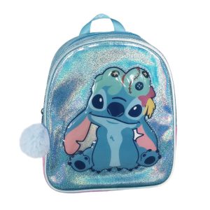 Disney Lilo és Stitch, A csillagkutya Scrump hologrammos hátizsák, táska 23 cm