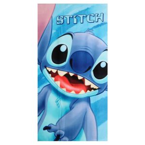 Disney Lilo és Stitch, A csillagkutya Big Smile fürdőlepedő, strand törölköző 70x140cm (Fast