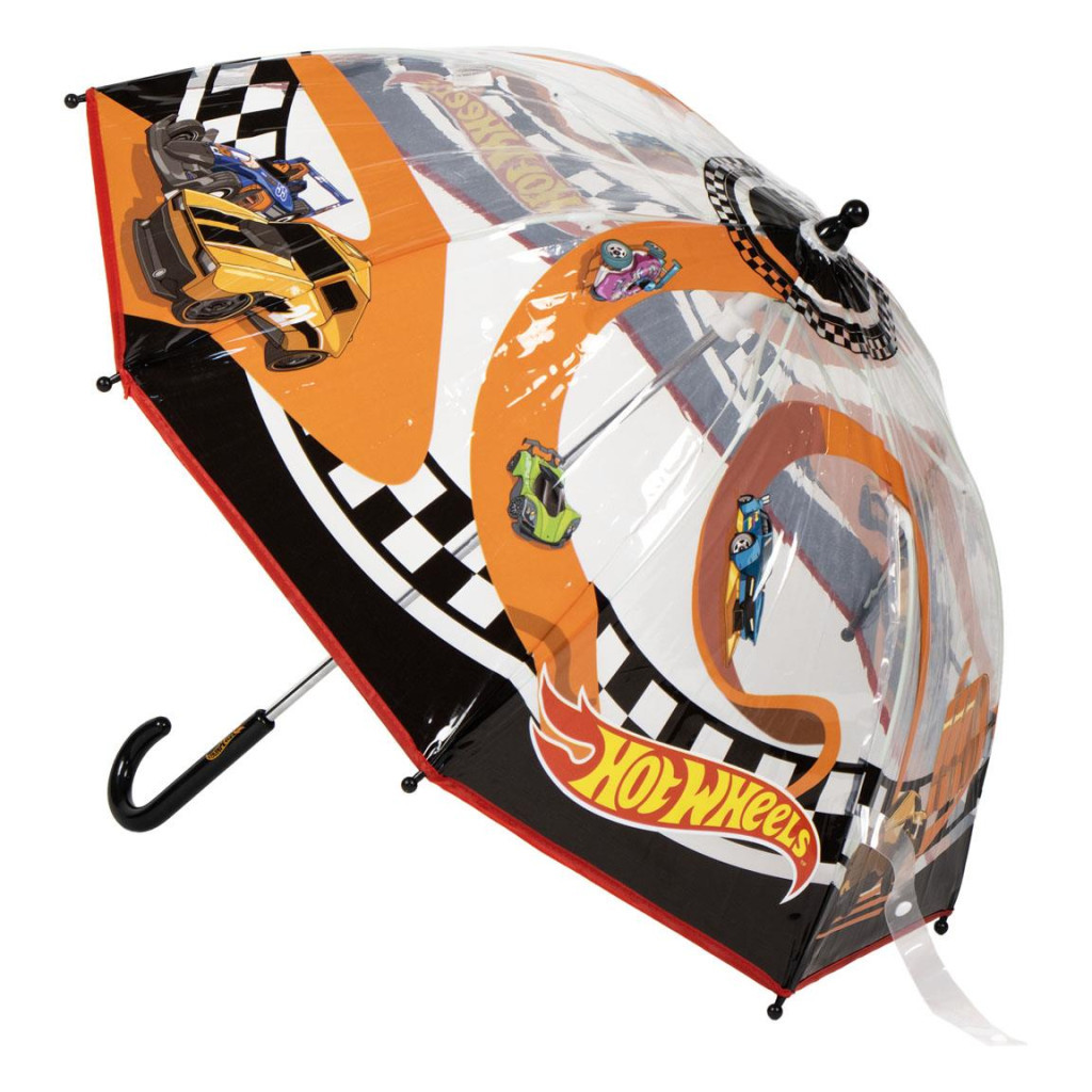 Hot Wheels Race gyerek átlátszó esernyő Ø71 cm