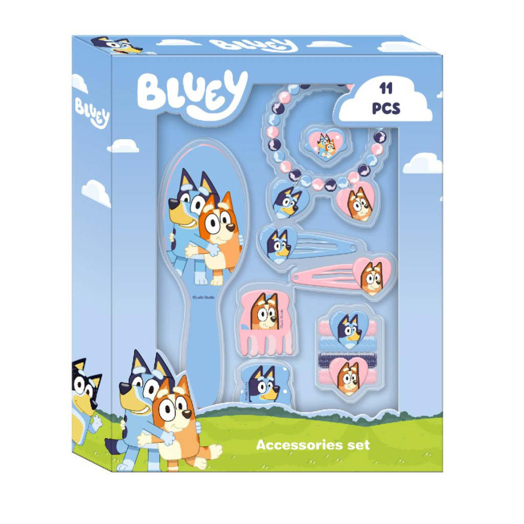Bluey Happy Vibes hajkiegészítő szett 11 db-os