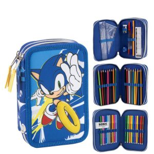 Sonic a sündisznó Power Run tolltartó töltött 3 emeletes