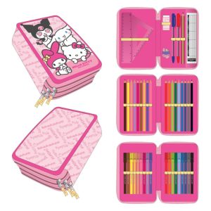 Hello Kitty Kawaii Cuties tolltartó töltött 3 emeletes