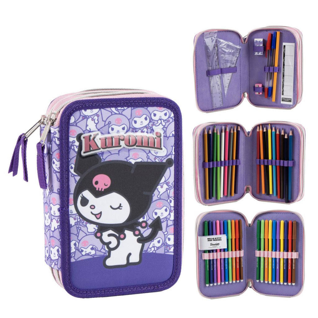 Hello Kitty Little Rebel tolltartó töltött 3 emeletes Giotto