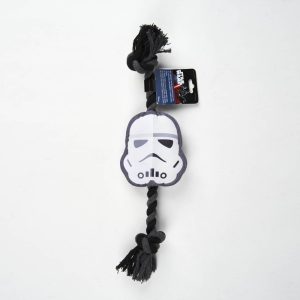Star Wars Stormtrooper sípoló plüss és kötél kutyajáték