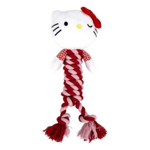 Hello Kitty Red sípoló kötél kutyajáték 30 cm