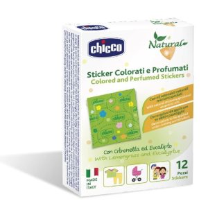 Natural Stickers - illatos tapaszok 12 db citronellával és eukaliptusszal - Chicco