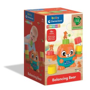 Egyensúlyozó mackó Montessori baba játék Clementoni