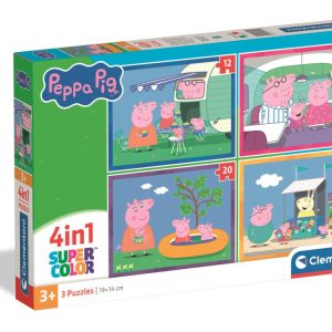 Peppa malac Adventures 4 az 1-ben puzzle Clementoni