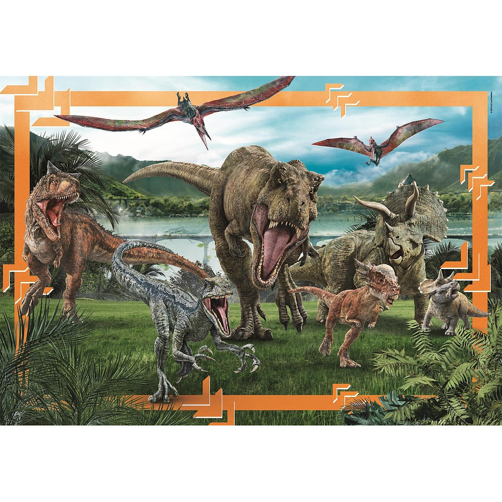 Jurassic World Predator-Prey 104 db-os maxi puzzle Clementoni - Image 2