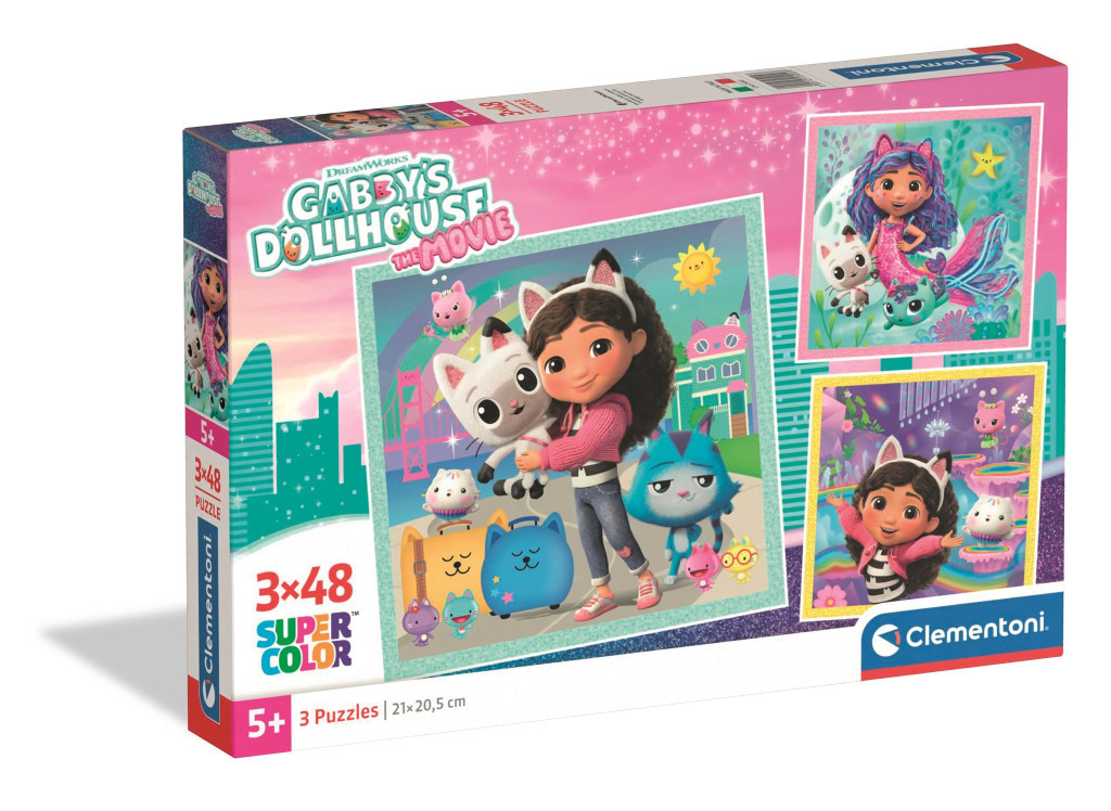 Gabi babaháza Travel 3x48 db-os puzzle Clementoni