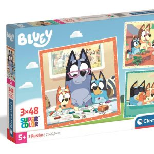 Bluey Creative Play 3x48 db-os puzzle Clementoni
