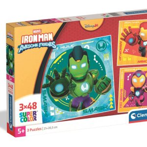 A Vasember és szupercsapata Hero Squad 3x48 db-os puzzle Clementoni