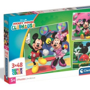 Disney Mickey Clubhouse 3x48 db-os puzzle Clementoni