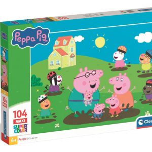 Peppa malac Muddy Puddle 104 db-os maxi puzzle Clementoni