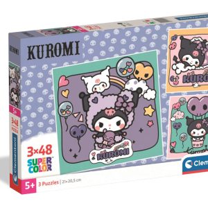 Hello Kitty Kuromi 3x48 db-os puzzle Clementoni