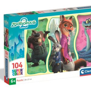 Zootropolis City Challenge 104 db-os puzzle Clementoni