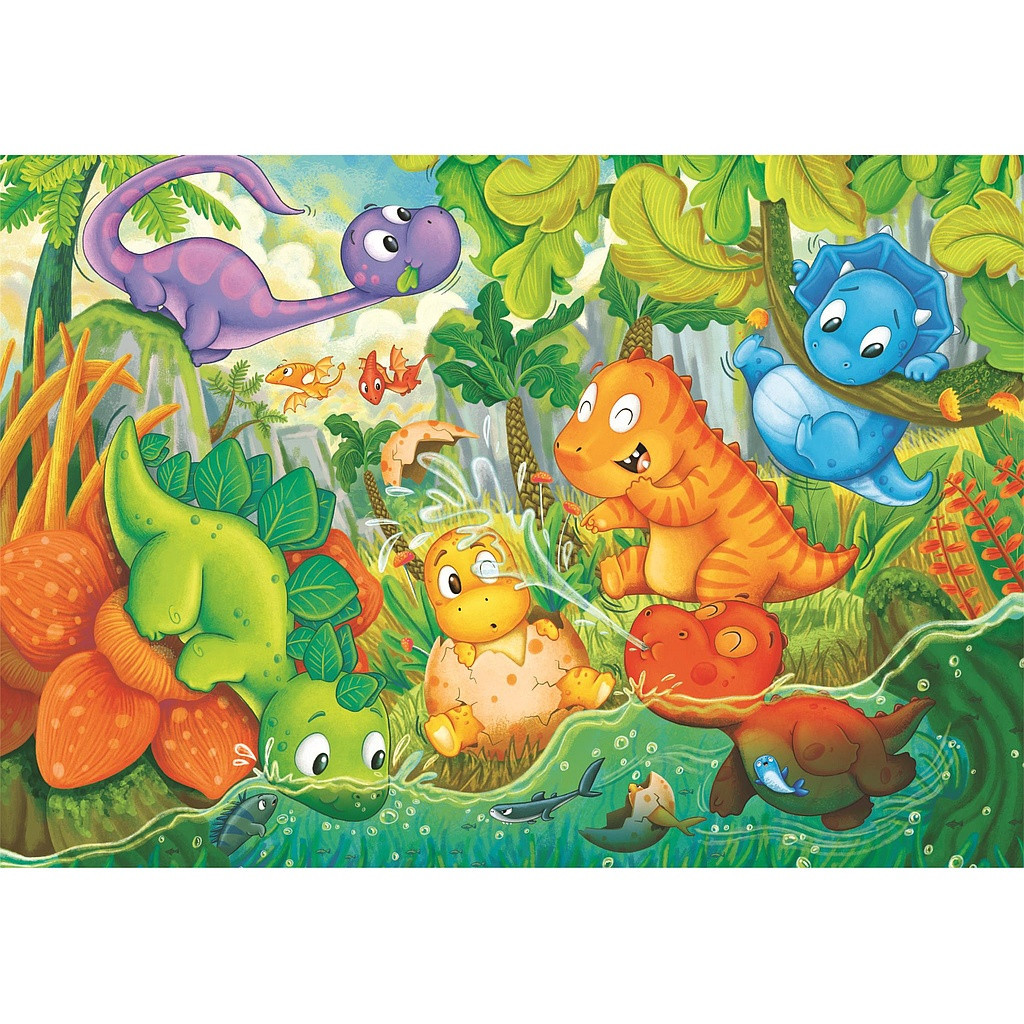 Dinoszaurusz Happy Oasis 24 db-os maxi puzzle Clementoni - Image 2