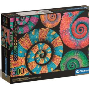 Színes Curly Tails 500 db-os Compact puzzle Clementoni