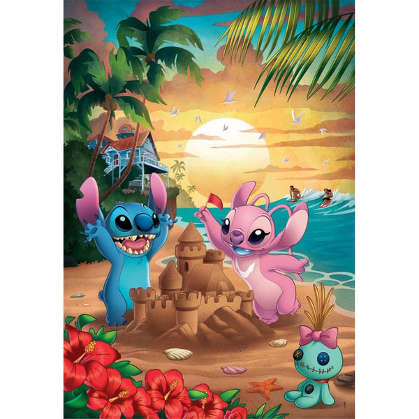 Disney Lilo és Stitch, A csillagkutya Beach 500 db-os puzzle Clementoni - Image 2