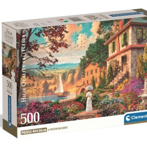 Tájkép Victorian Promenade 500 db-os Compact puzzle Clementoni