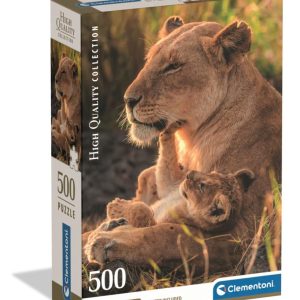 Oroszlán Feline Love 500 db-os Compact puzzle Clementoni