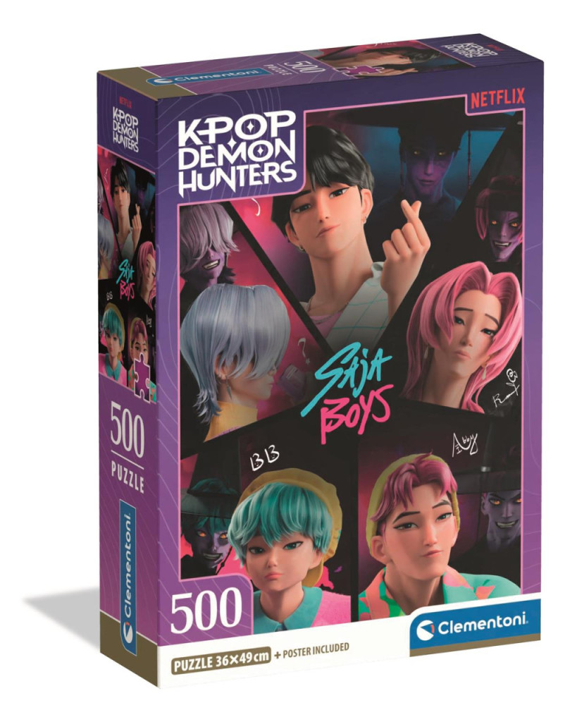 K-pop Démonvadászok Saja Boys 500 db-os Compact puzzle Clementoni